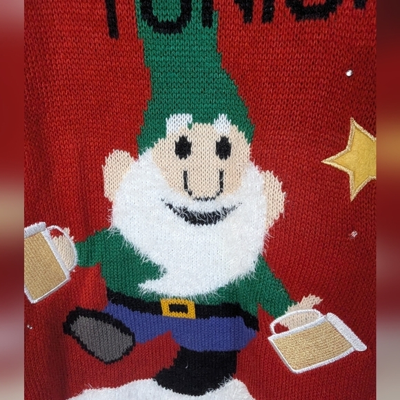 π
β¨ "Take Me Gnome Tonight" Light-Up Ugly Christmas Sweater - Lights up! ππ‘ - Picture 5 of 8